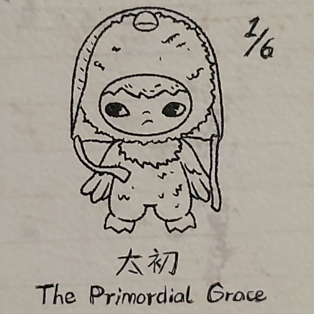 Hirono Mist-Walker Series produced by POP MART. Primordial Grace Character.